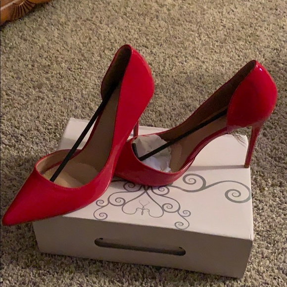 fashion nova red heels